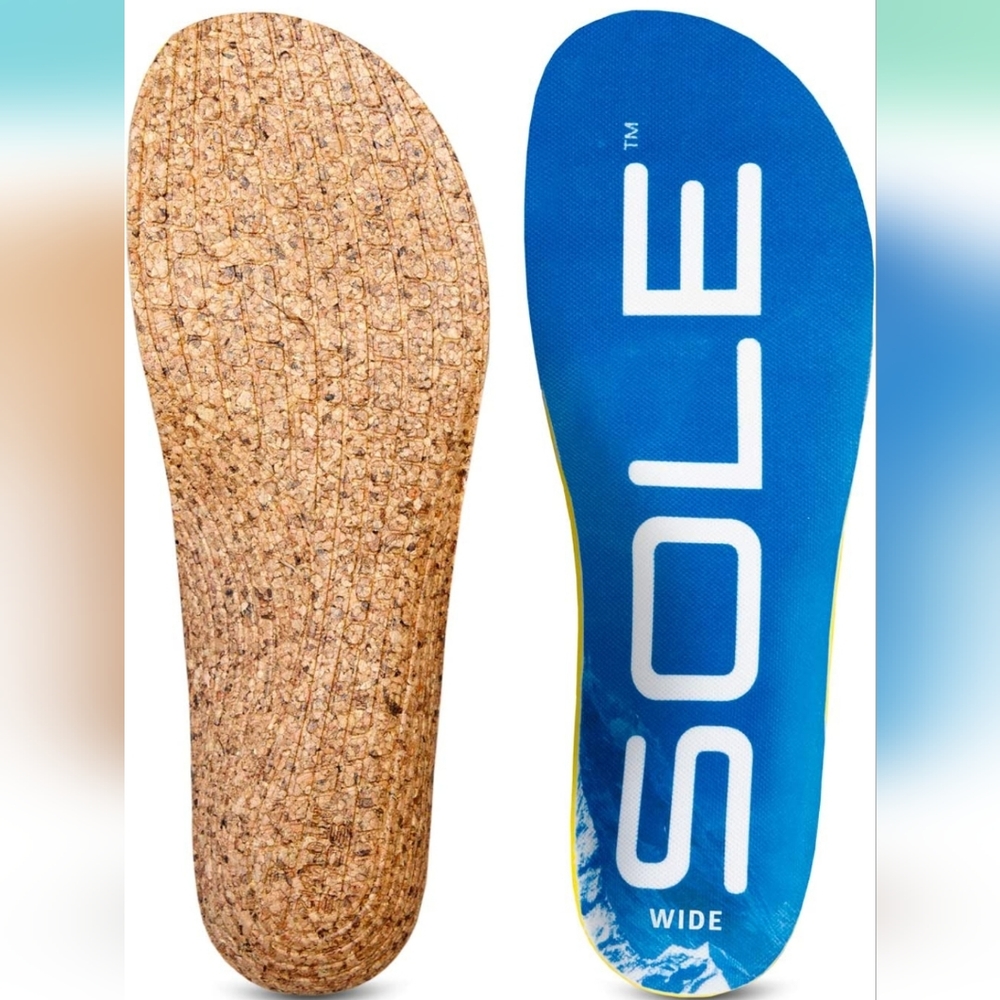 SOLE Performance Thick Wide Cork Shoe Insoles - Men's Size 14/Women's Size 16